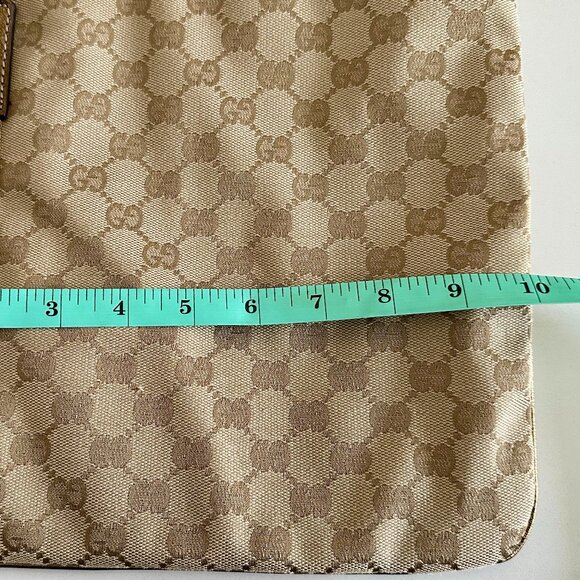 Gucci GG Canvas Sherry Line Shoulder Bag Gold/Pink/Beige - Picture 14 of 16